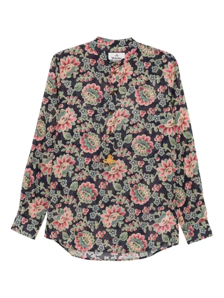 Cămașă Vivienne Westwood cu model floral cu imagine albastru