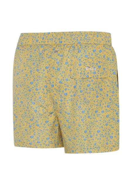 Slip de baie Kiton cu imagine cu cordon galben