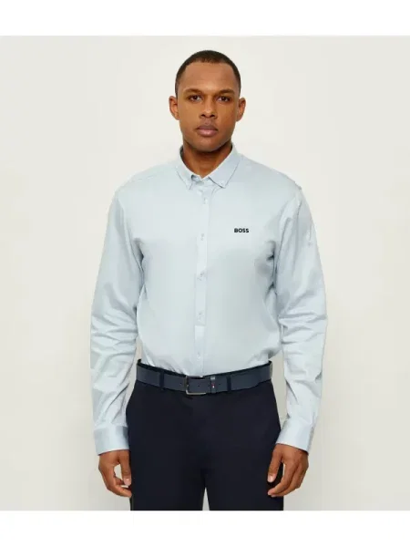 BOSS GREEN Cămașă ST_Motion L | stretch albastru