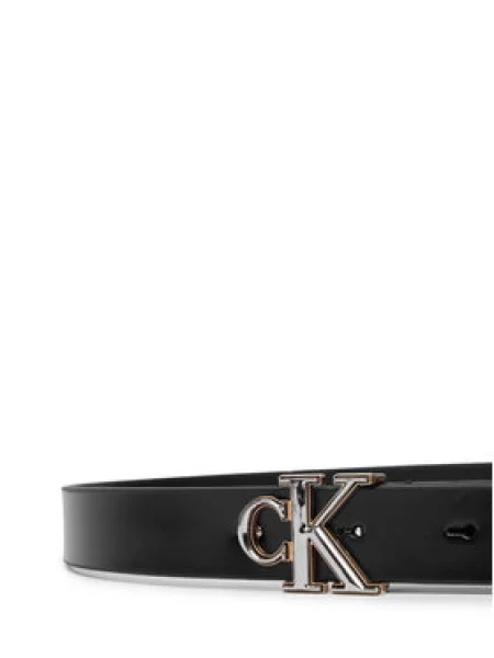 Calvin Klein Nadrágszíj Round Ck Buckle Smooth 25 fekete