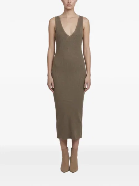 Rochie midi James Perse fără mâneci tricotate