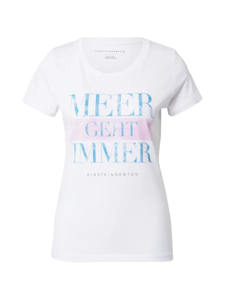 EINSTEIN & NEWTON Tricou / azuriu / roz alb