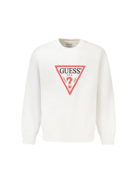 Bluza Guess z nadrukiem biała