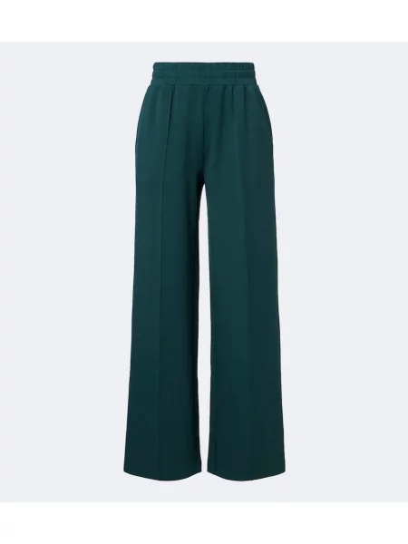 Pantaloni Varley din jerseu verde