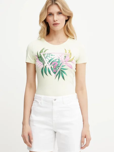 Тениска Guess дамска жълто