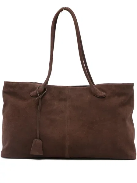 Geantă Low Classic din piele de căprioară clasică maro