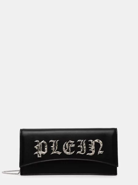 Pungă cosmetică Philipp Plein din piele negru