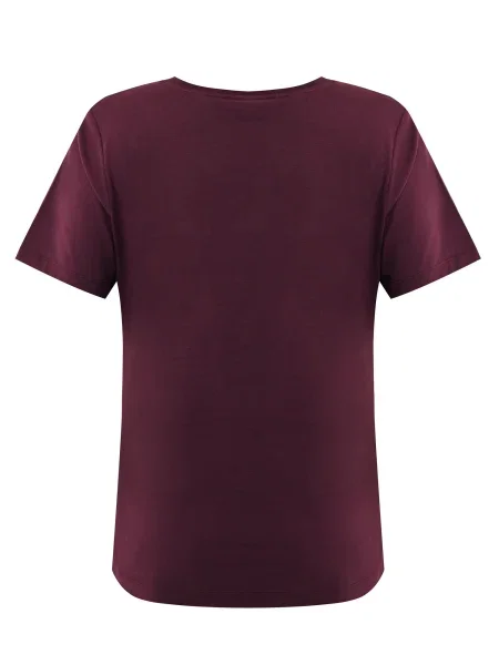 MEXX Tricou Clover burgundy roșu