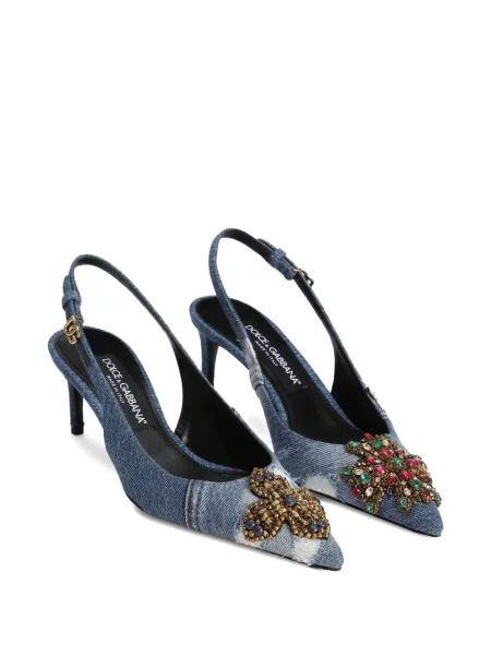 Pantofi cu toc Dolce & Gabbana albastru