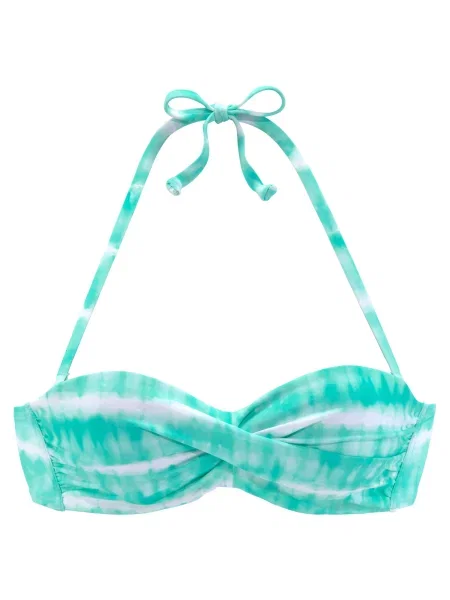 S.Oliver Bikini felső türkiz fehér