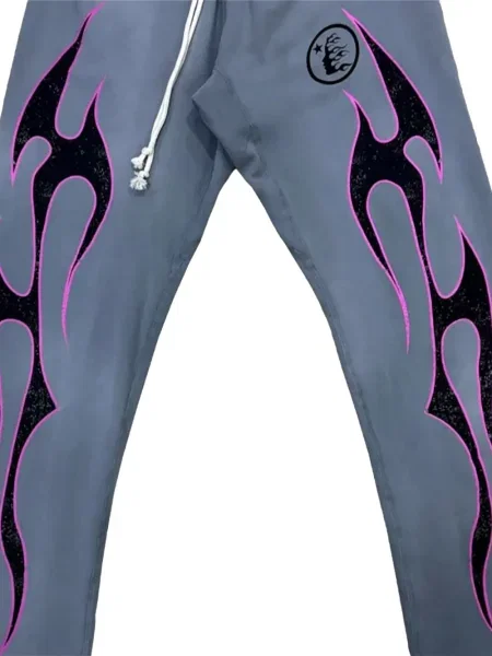Pantaloni Hellstar cu imagine alergare gri