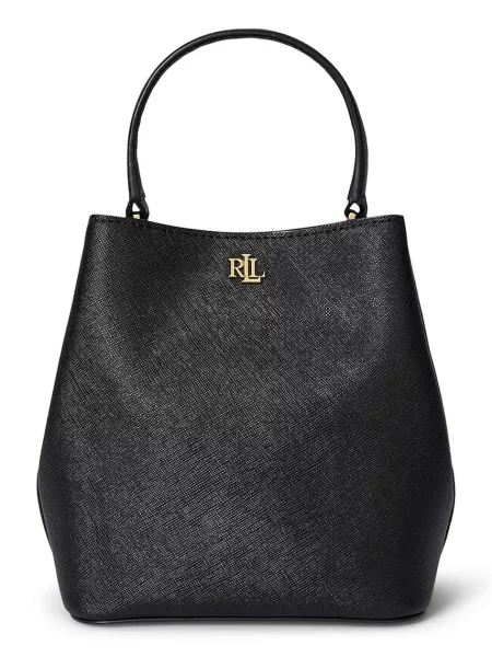 Torebka Lauren Ralph Lauren z autografem czarna