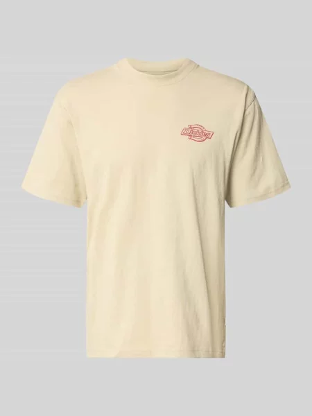 T-shirt z logo model MILLVILLE' Dickies beżowa