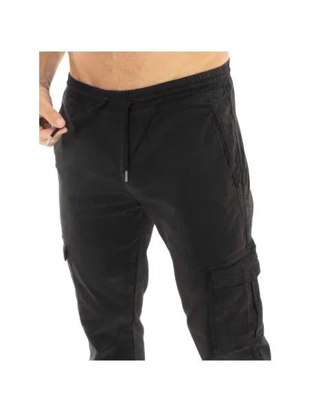 Pantaloni cargo Leone 1947 negru