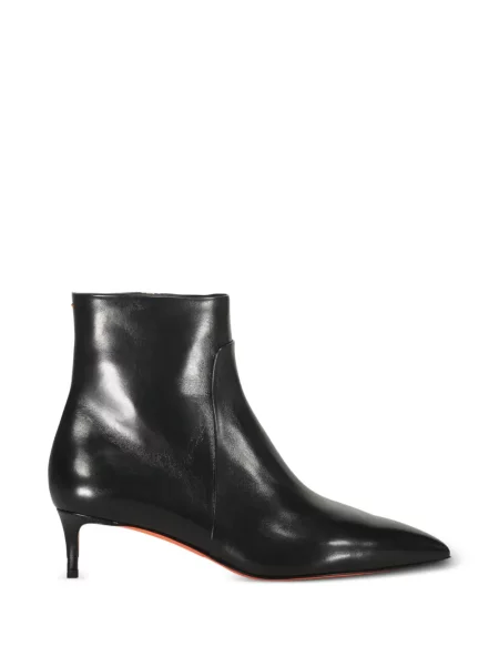Cizme scurte Santoni din piele negru