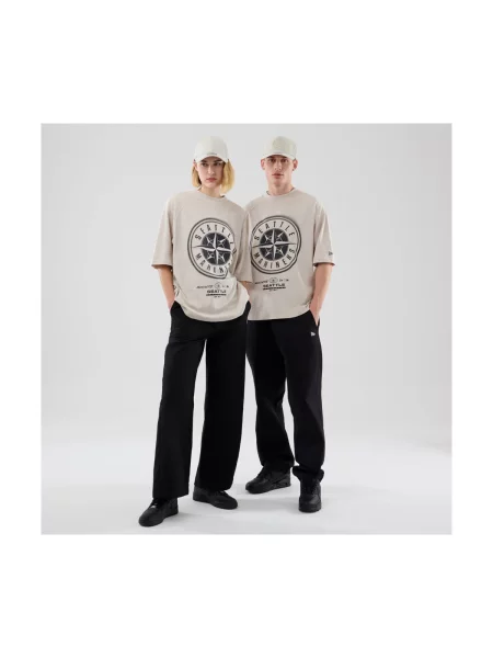 Tricou New Era cu strasuri bej