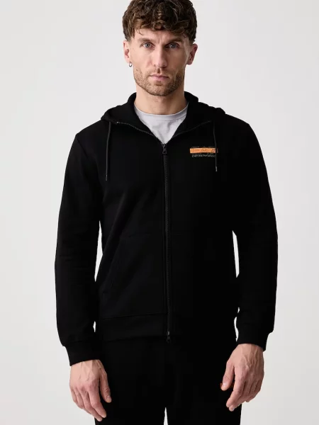 Emporio Armani komplet trenirke z bombažem črna
