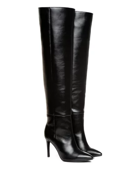 Botine Ginissima din piele negru