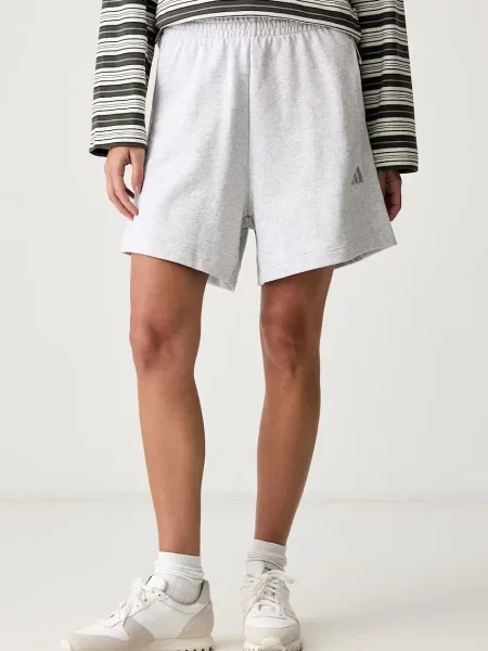 Adidas teplákové šortky šedé