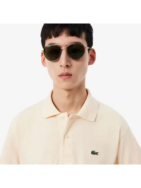 Поло Lacoste бежевое