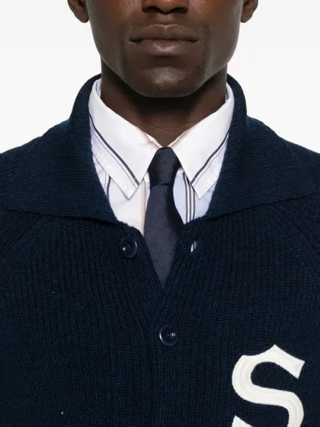 Cardigan Sandro de lână albastru