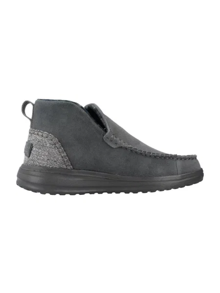 Pantofi Heydude din piele de căprioară gri