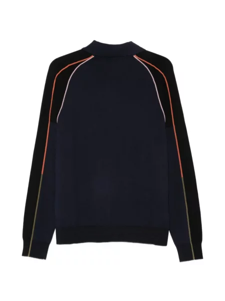 Tricou polo Paul Smith cu dungi albastru