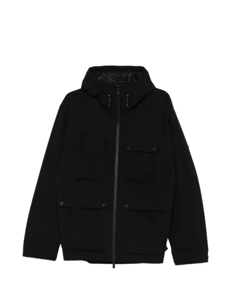 Geacă Moncler cu glugă negru