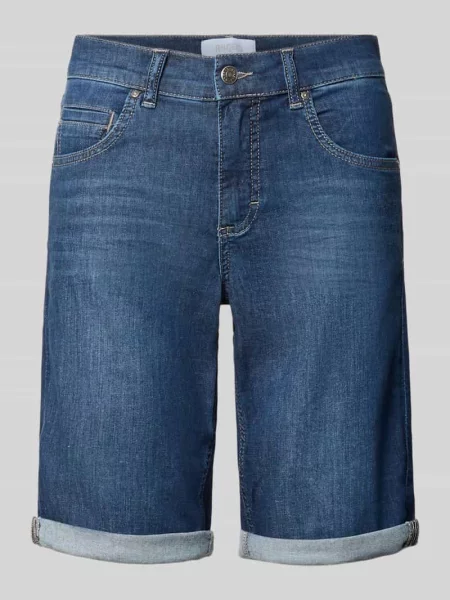 Bermudy jeansowe o kroju regular fit z 5 Angels niebieskie