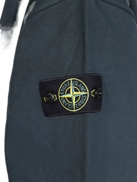 Hanorac cu glugă Stone Island cu strasuri albastru