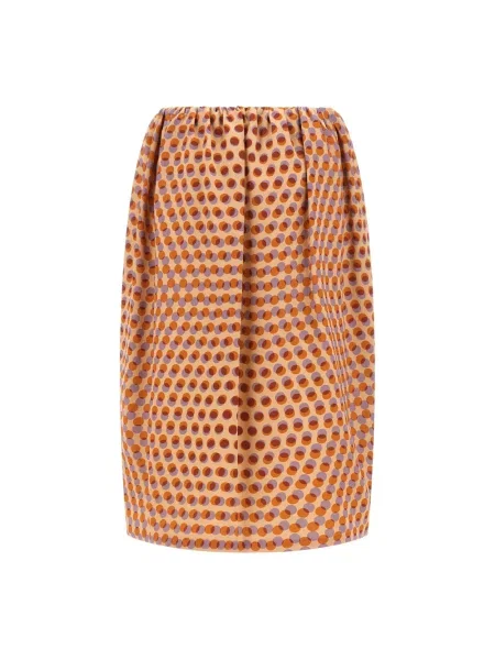Jedwabna spódnica Dries Van Noten w grochy