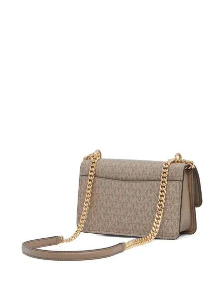 Portofel Michael Michael Kors cu volane plisat de lână negru
