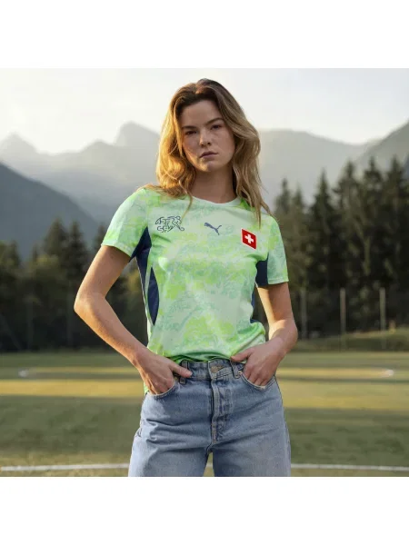 PUMA koszulka wyjazdowa Szwajcaria Akcesoria S niebieski