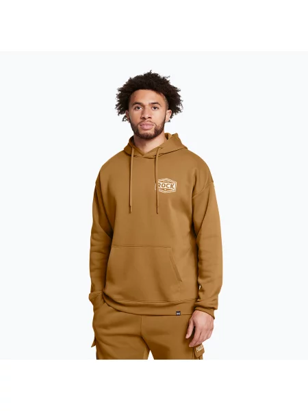 Mikina Under Armour Project Rock Icon Fleece Hoodie yellow ochre/silt žlutá