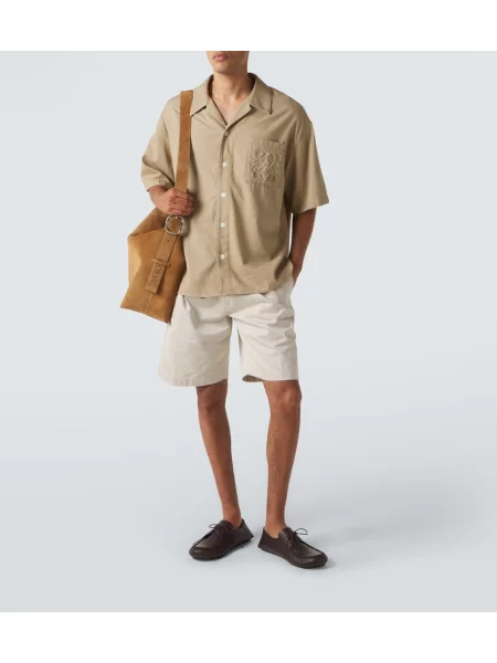 Cămașă Loewe cu broderie bej
