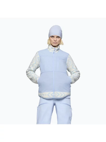Hanorac din fleece Norrøna din cașmir alb