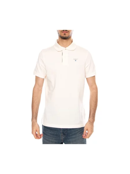 Koszulka polo Barbour biała