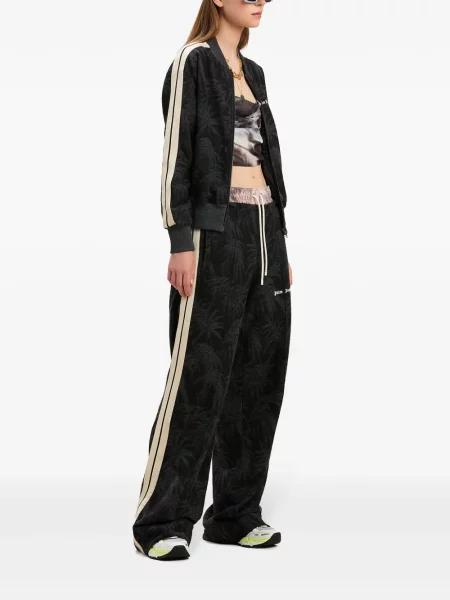 Pantaloni Palm Angels din jacard negru