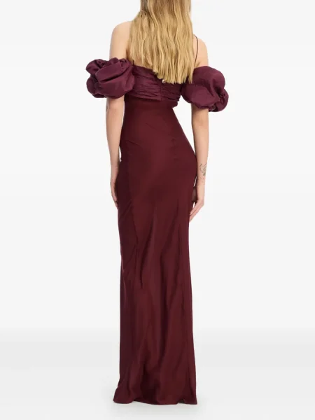 Rochie Rotate Birger Christensen din șifon de costum roșu