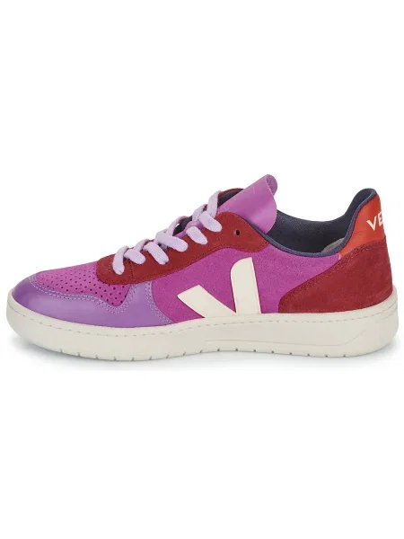 Veja sneakers din piele intoarsă roz