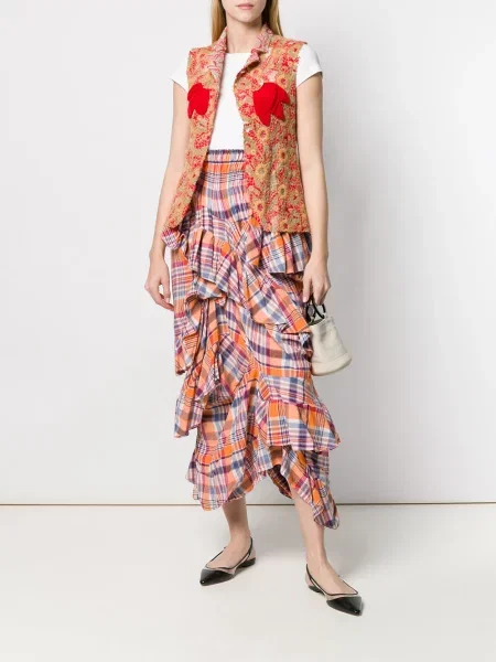 Vesta Comme Des Garçons Pre-owned s výšivkou červená