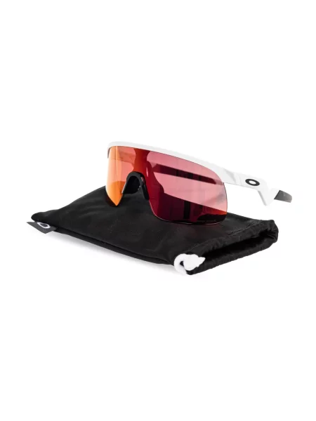 Okulary przeciwsłoneczne dziecięce Oakley Resistor PC polished white/prizm field białe