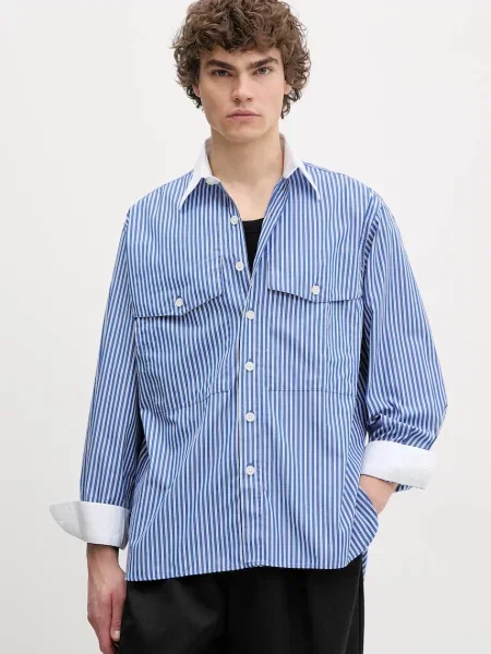 Sunflower camasa din barbati marin cu guler clasic relaxed albastru