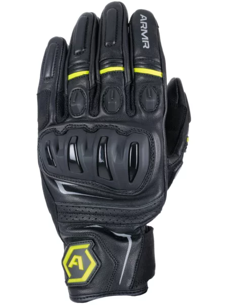 Rękawice rowerowe Armr Glove Raiden czarno-żółte czarne