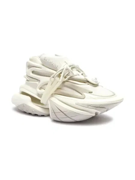 Sneakerși Balmain chunky din piele alb