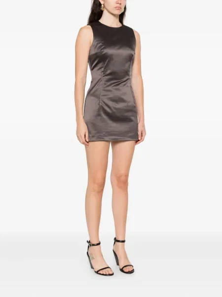 Kostiumas mini mini suknelė Alfie satino pilka