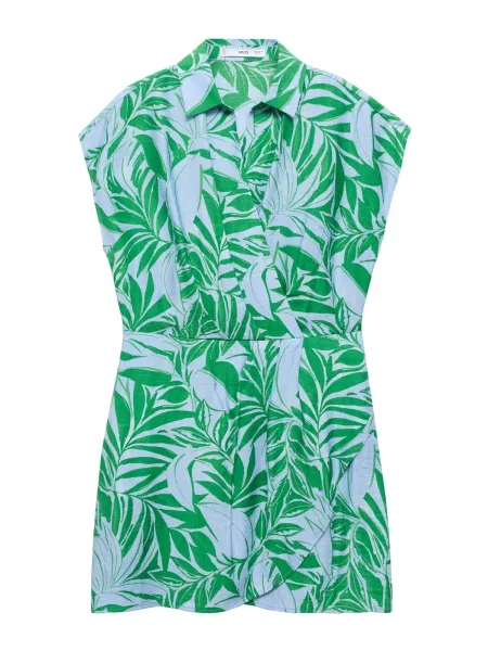 MANGO Rochie tip bluză JARRY deschis / verde albastru