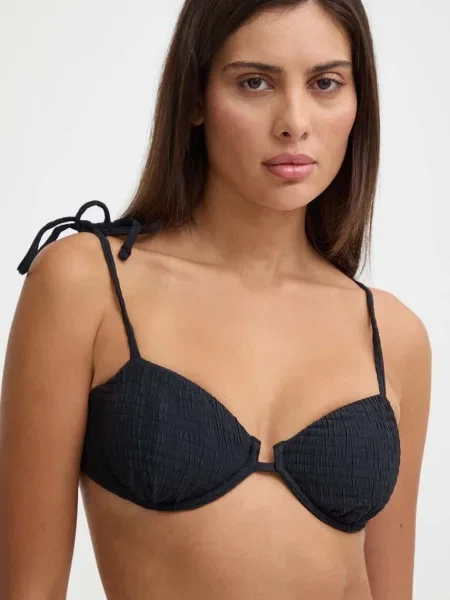 Abercrombie & Fitch biustonosz kąpielowy miękka miseczka czarny