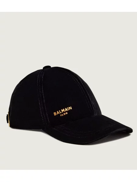 Balmain Șapcă baseball Velvet negru