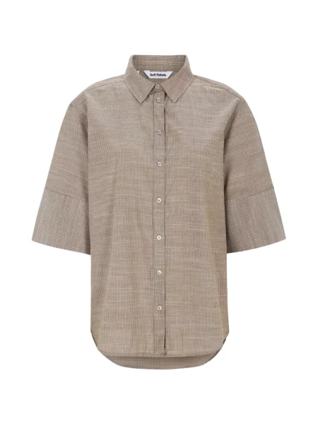 Soft Rebels Tricou SREbbi închis maro